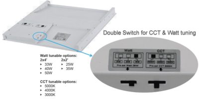 Adjustable Switch for LED Center Basket Slim Troffer