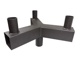 Low Profile Square Bullhorn with 3 120 degree Tenons Bronze Finish