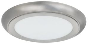 13" Brushed Nickel Flat Panel Ceiling Light in 3000K