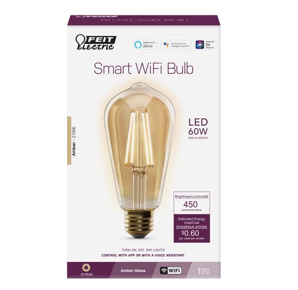 Smart Wi-Fi ST19 Vintage Bulb Box Packaging