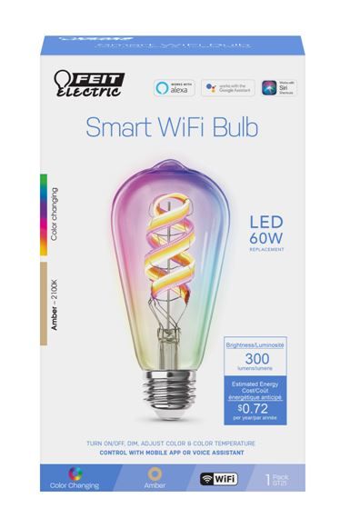 Smart ST E26 Spiral Filament Bulb Box Packaging