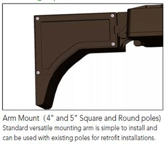 LED Area Light Arm Mount