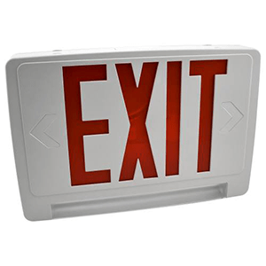 Lightpipe LED Exit and Emergency Combo