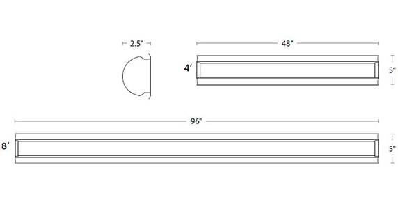 Strip Retrofit kit-Dimensions