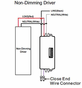 BRI8-B Non-Dimming Driver Wiring Diagram