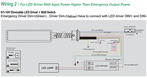 EM Battery 20W Diagram Driver+Wall+Switch