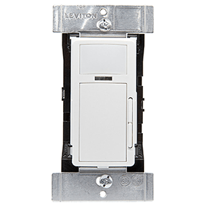 Smart Sensor Antimicrobial Wallbox dimmer switch white no wall plate
